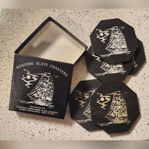 Genuine slate coasters (one missing)